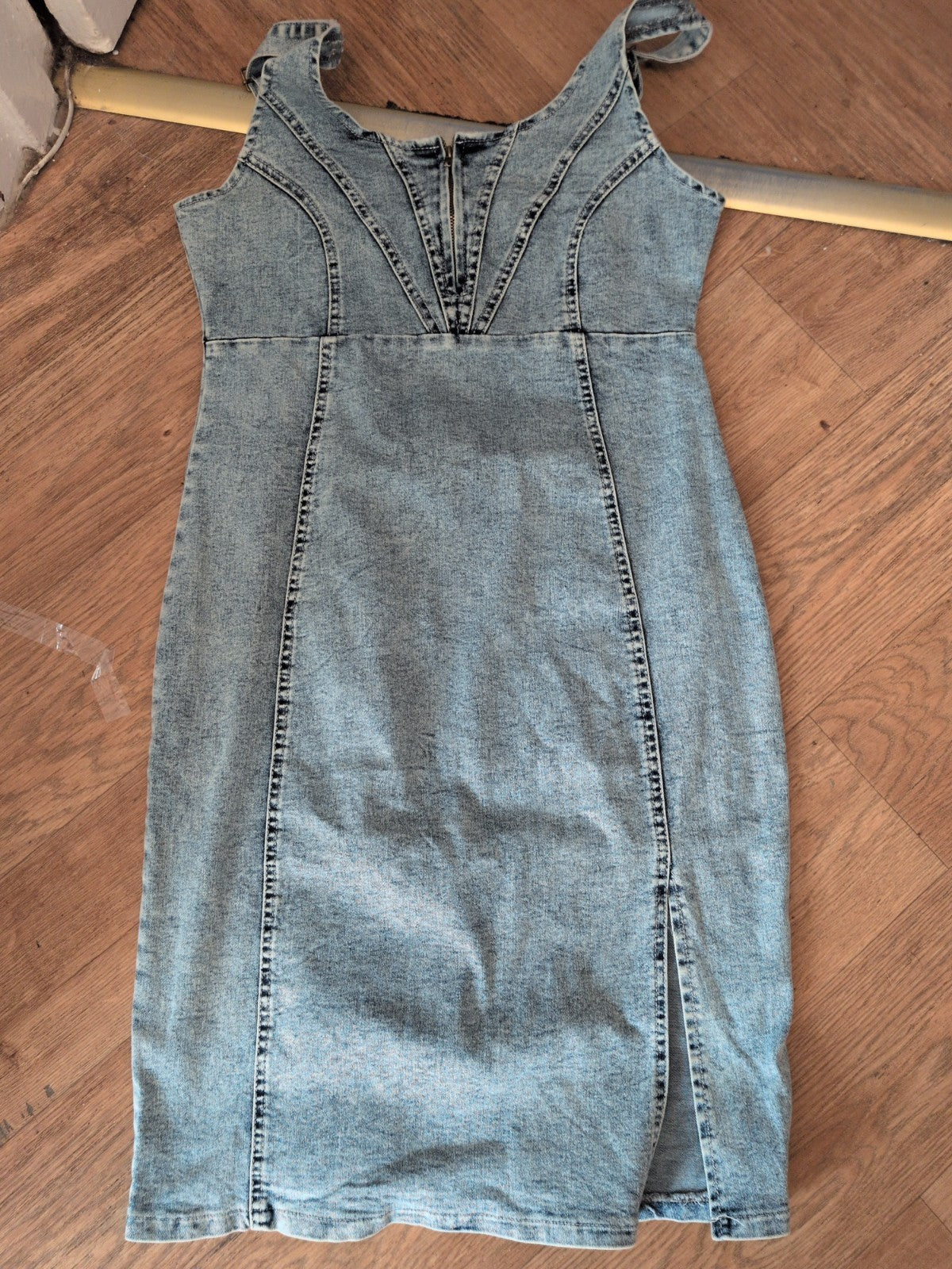 Large Denim Sleeveless Dress