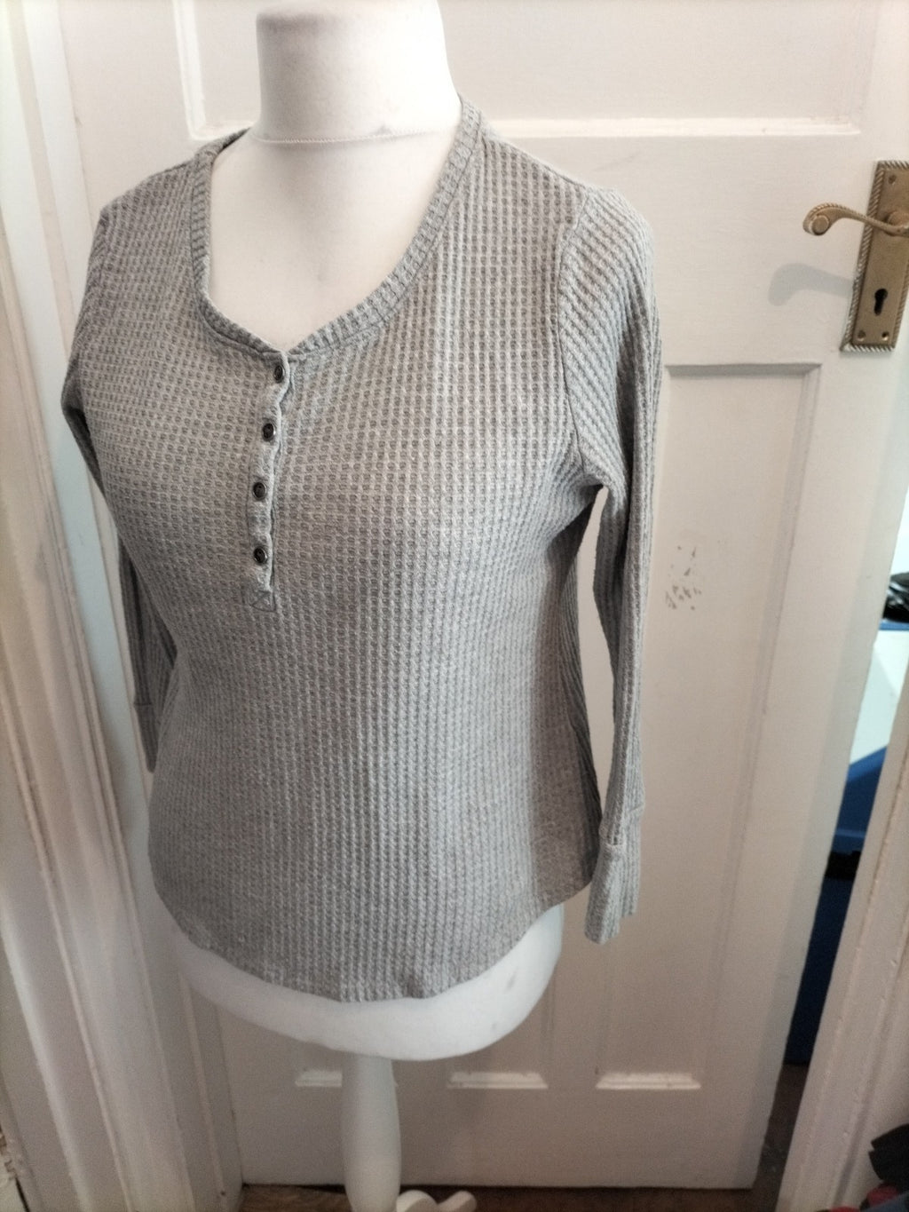 Papaya 14 Grey Texture Jumper Lightweight Blouse