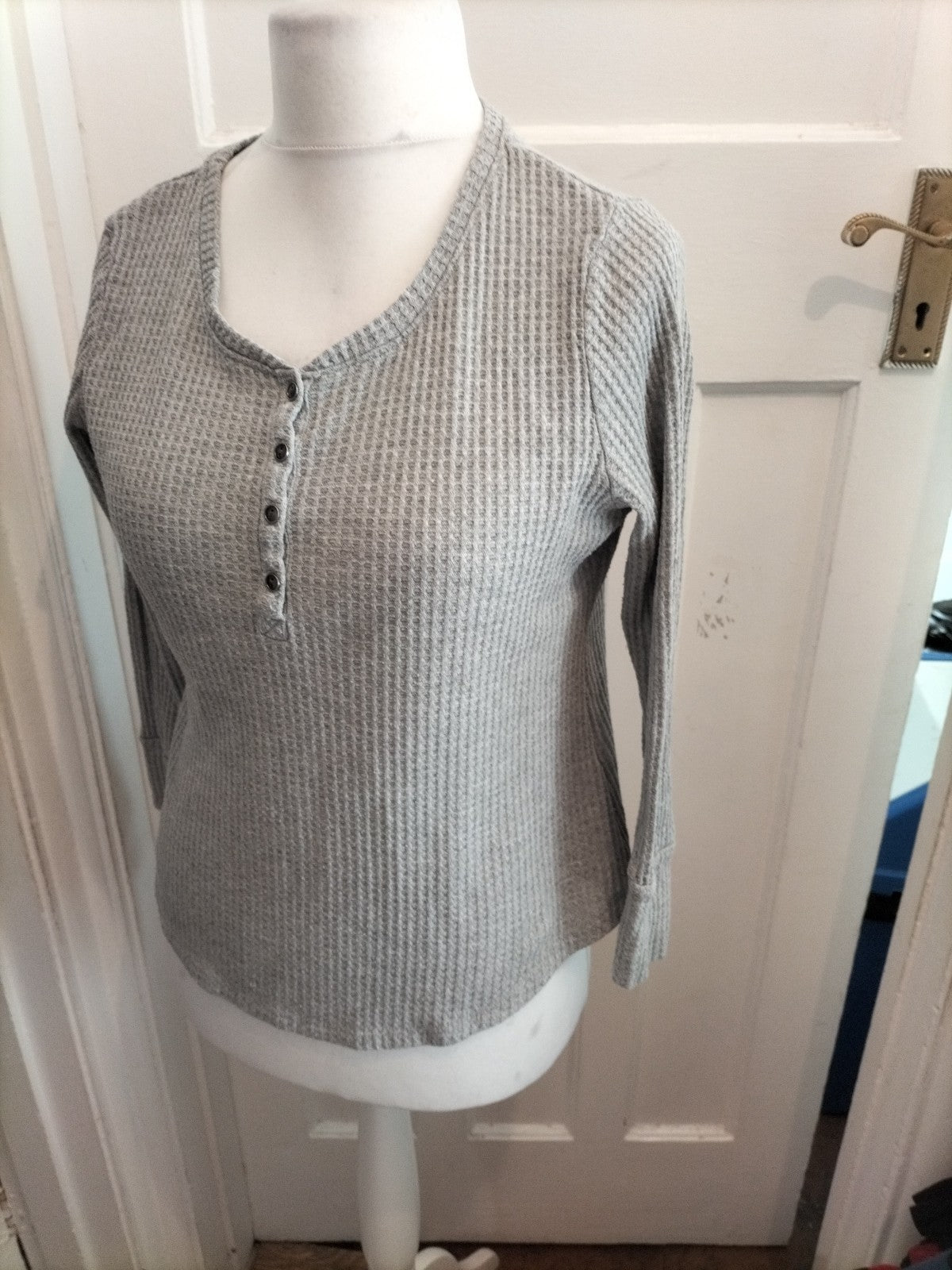 Papaya 14 Grey Texture Jumper Lightweight Blouse