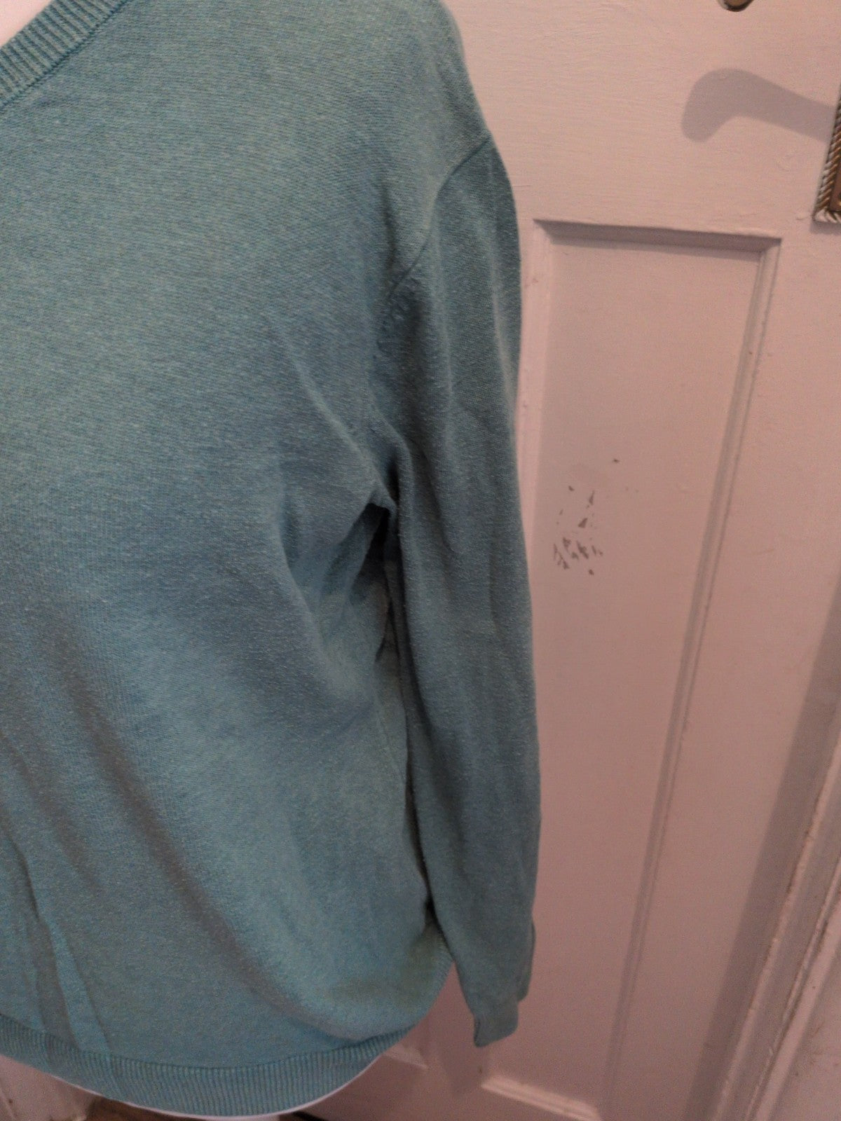 Tu Medium Sea Breeze V Neck Long Sleeve Pullover Jumper