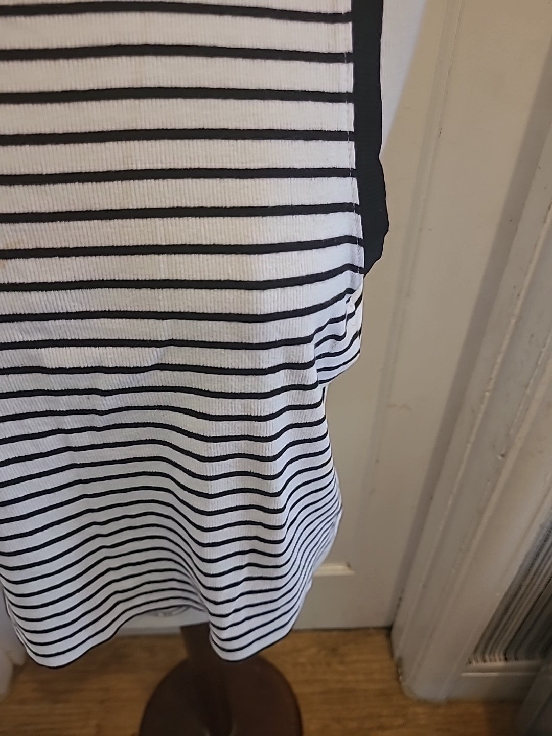 Ladies Primark Size 22-24 Striped Rib Crop Vest