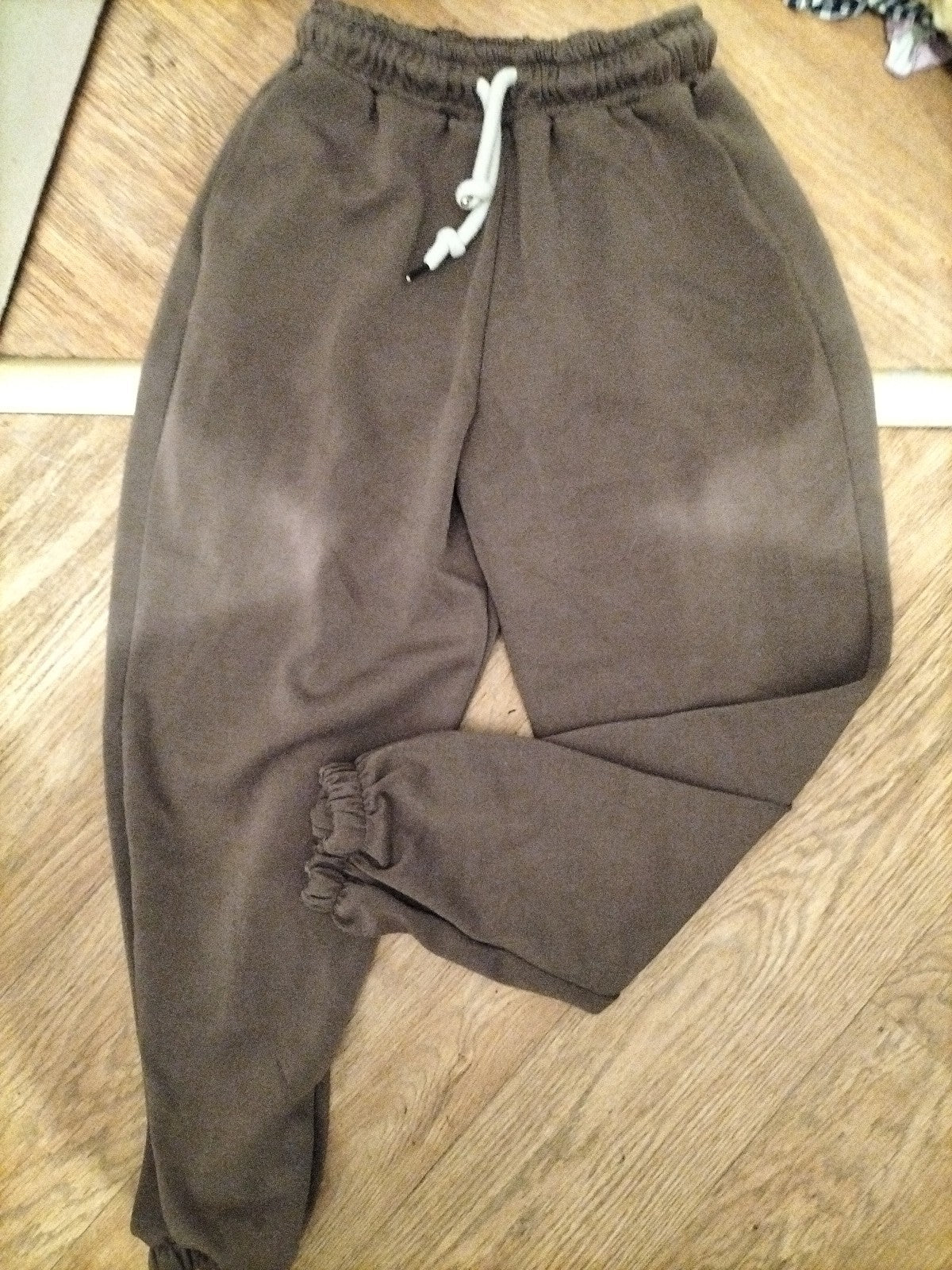 Arzana Small Dark Khaki Elasticated Joggers