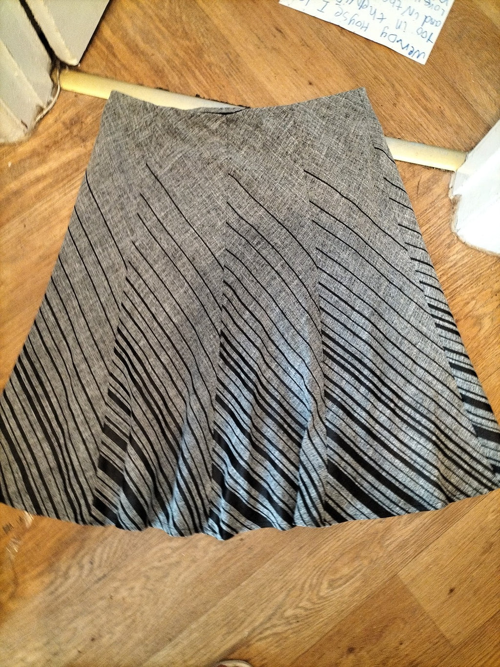 M&S Collection 18 Grey Mix Flare Skirt Length 30inch
