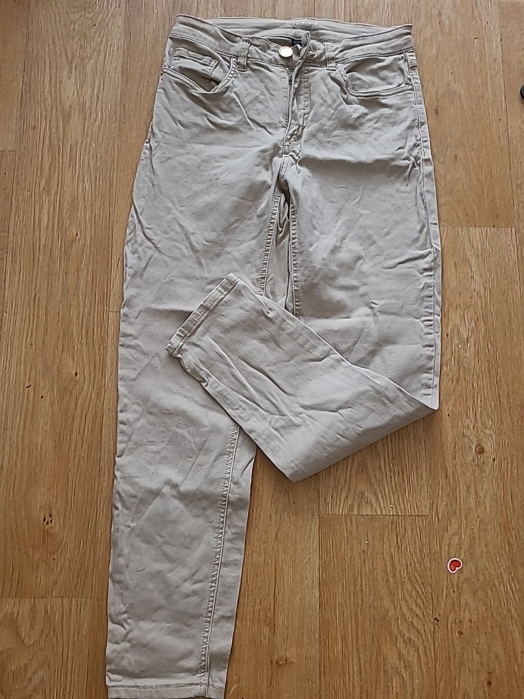 Ladies FDJ Size 10 Beige Slim French Dressing Jeans