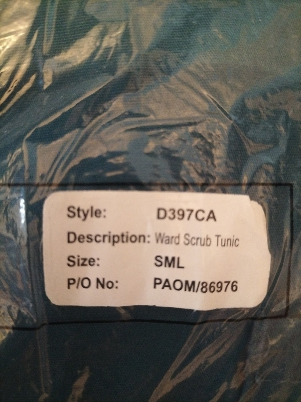 Brand New Ladies Ward Scrub Tunic Teal Small