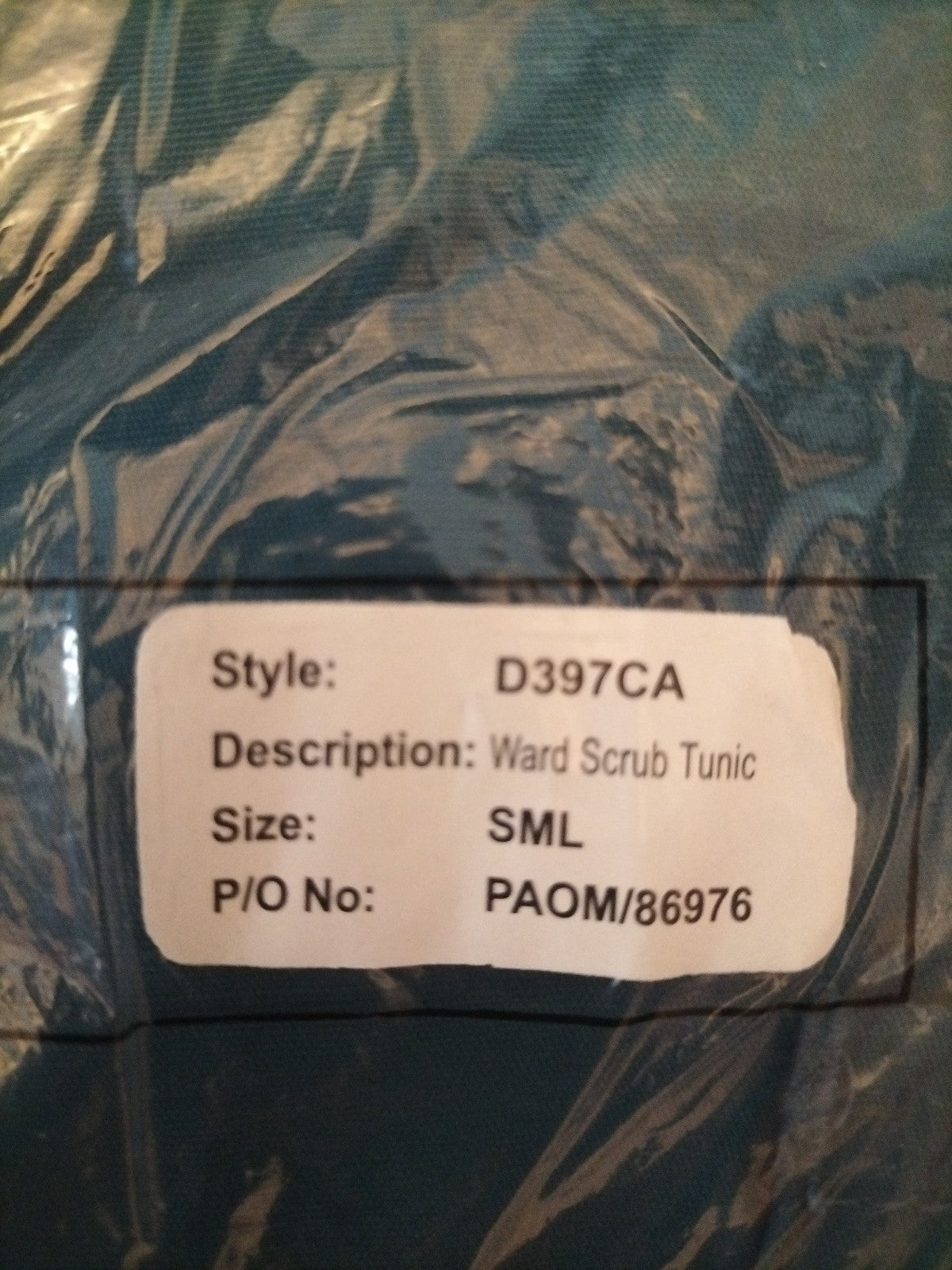 Brand New Ladies Ward Scrub Tunic Teal Small