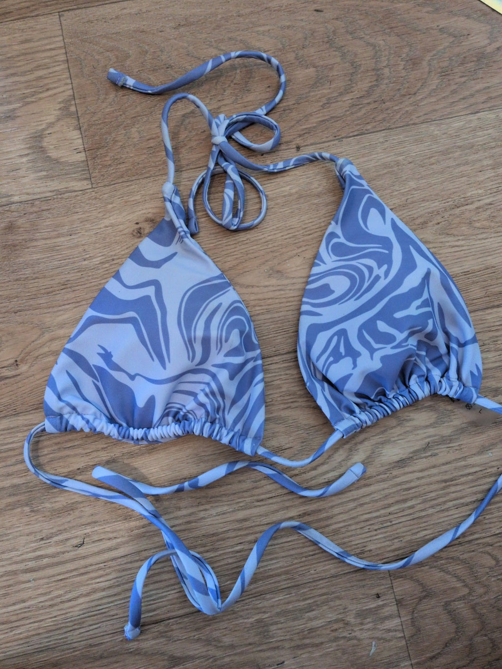 Large Two Tone Purple Bikini Bra
