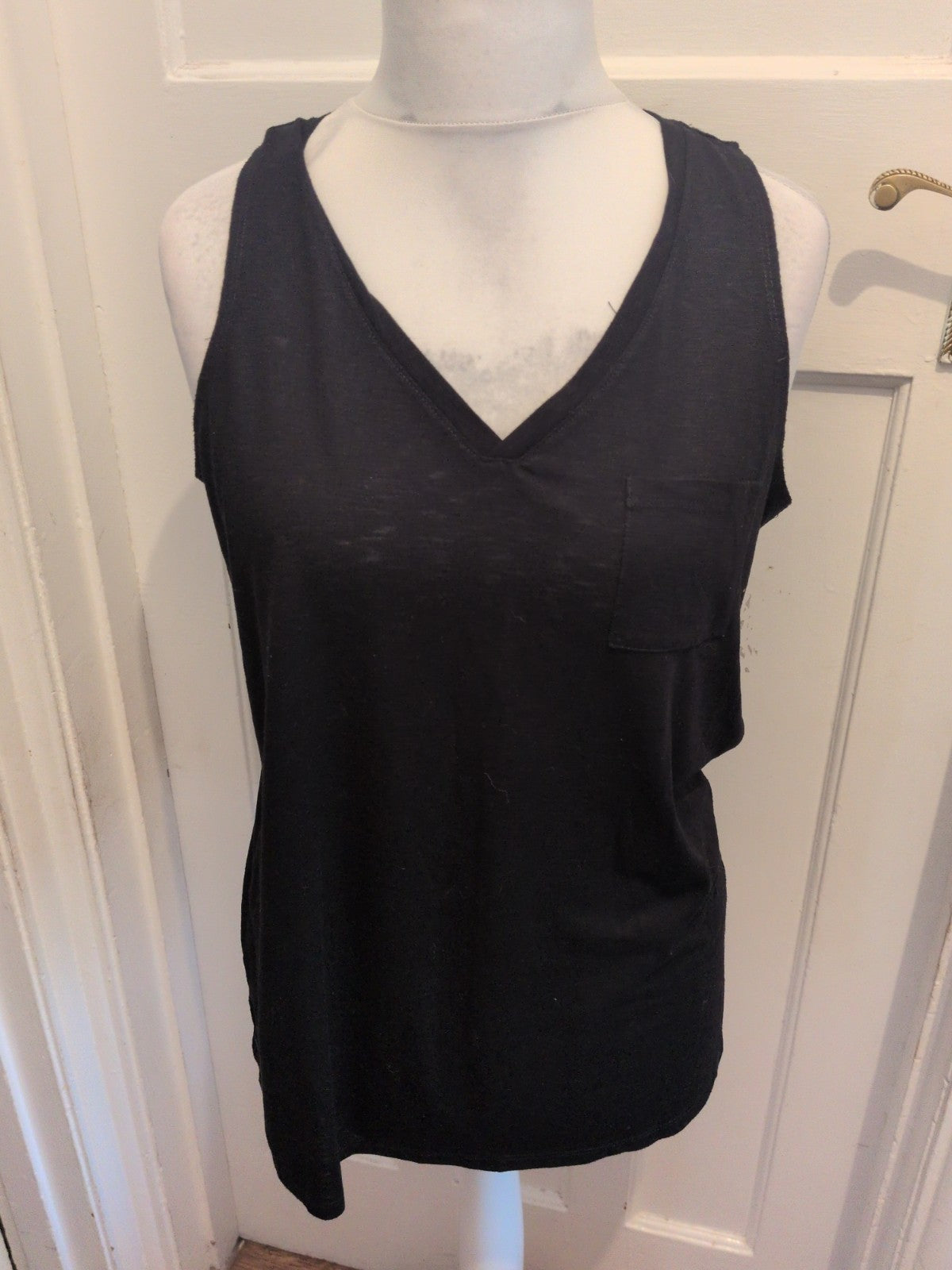 Papaya Large Black Tank Sleeveless T-shirt