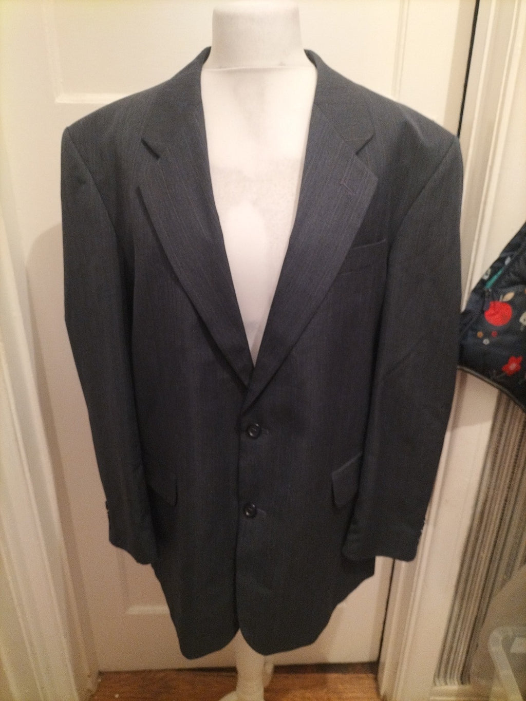 Mens C&A Size Large Navy Lined Padded Blazer