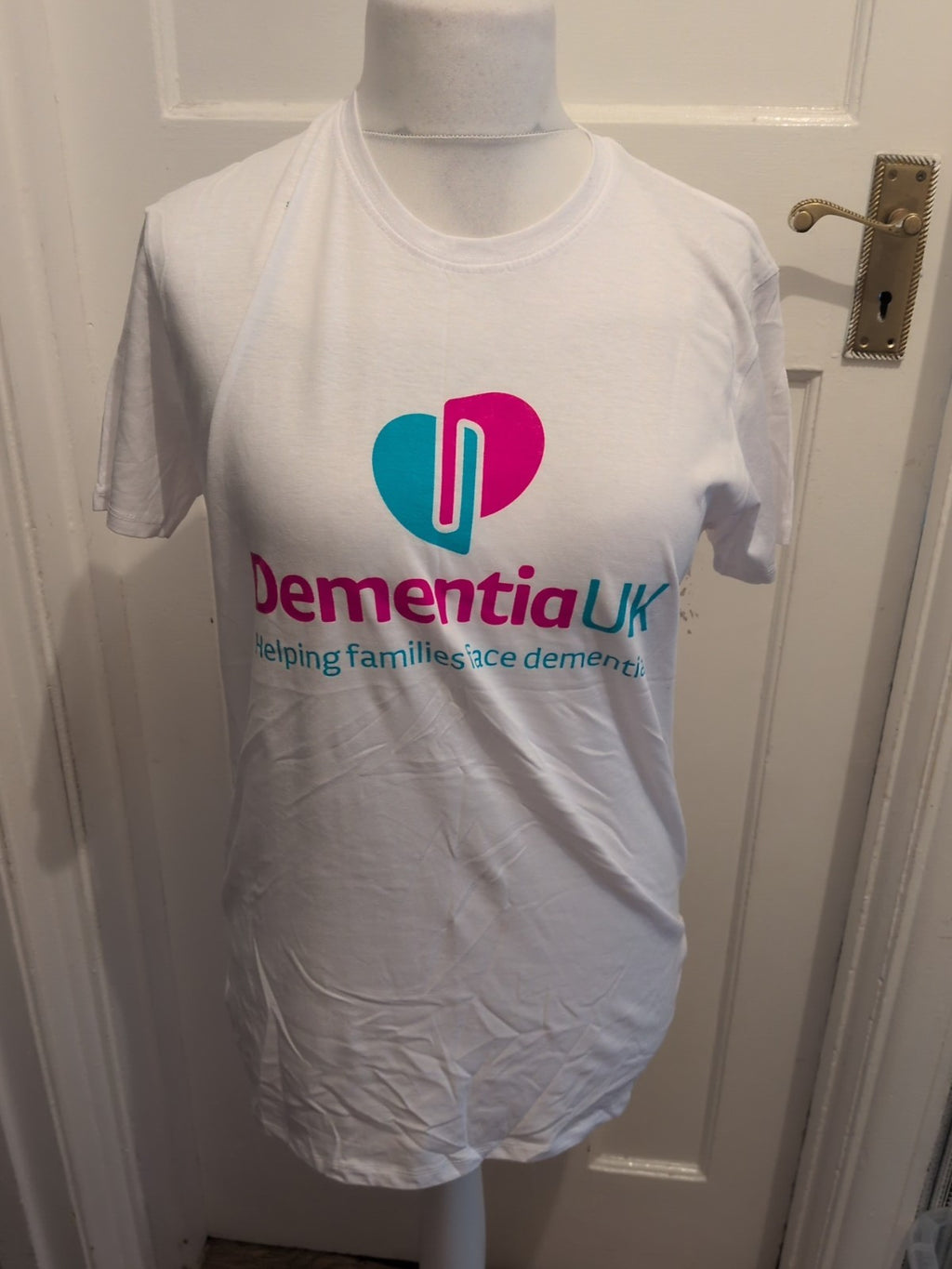 Roly Large White Print Dementia UK T-shirt