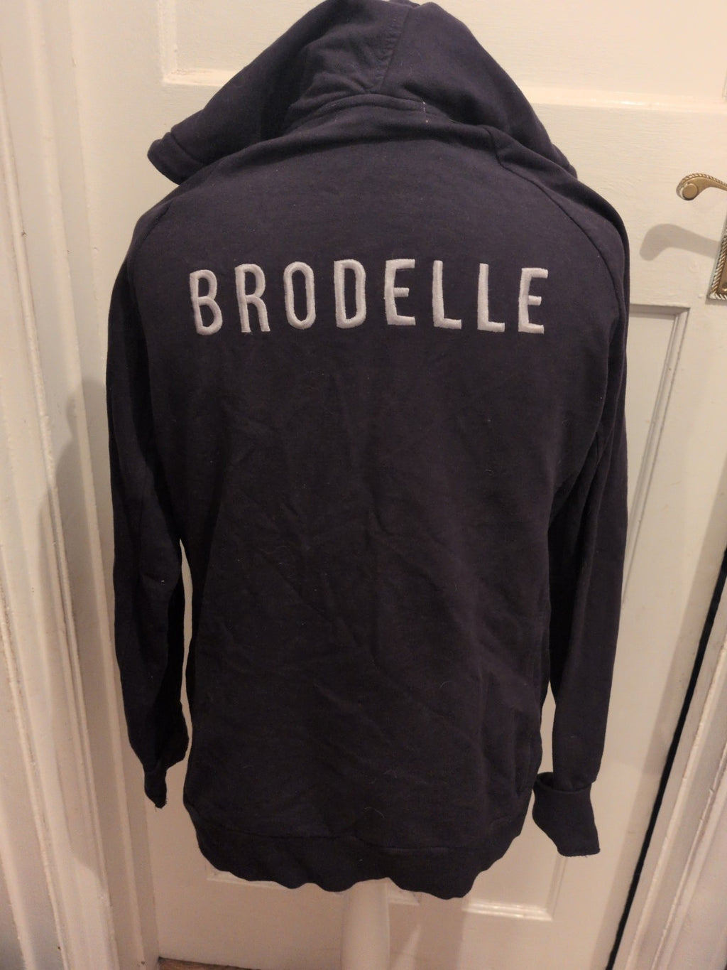 Ladies Brodelle Large Navy Full Zip Hoodie
