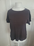Ladies Papaya Size 20 Charcoal Grey Ribbed Tshirt