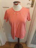 Ladies Isle Size 14-16 Salmon Short Sleeved Tshirt