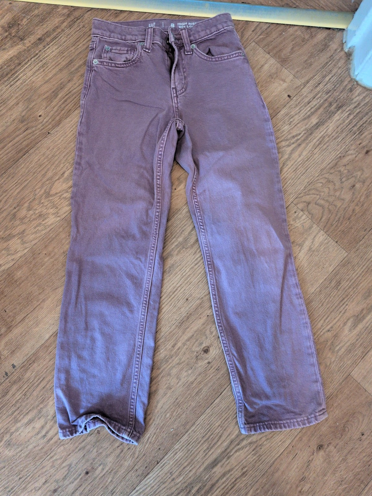 Gap Kids 8 Years High Rise 90's Loose Deep Pink Purple Jeabs