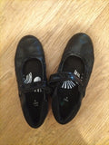 Girls Marks And Spencer Size Uk 1.5-2 Black School Shoes(Damage On Insole)