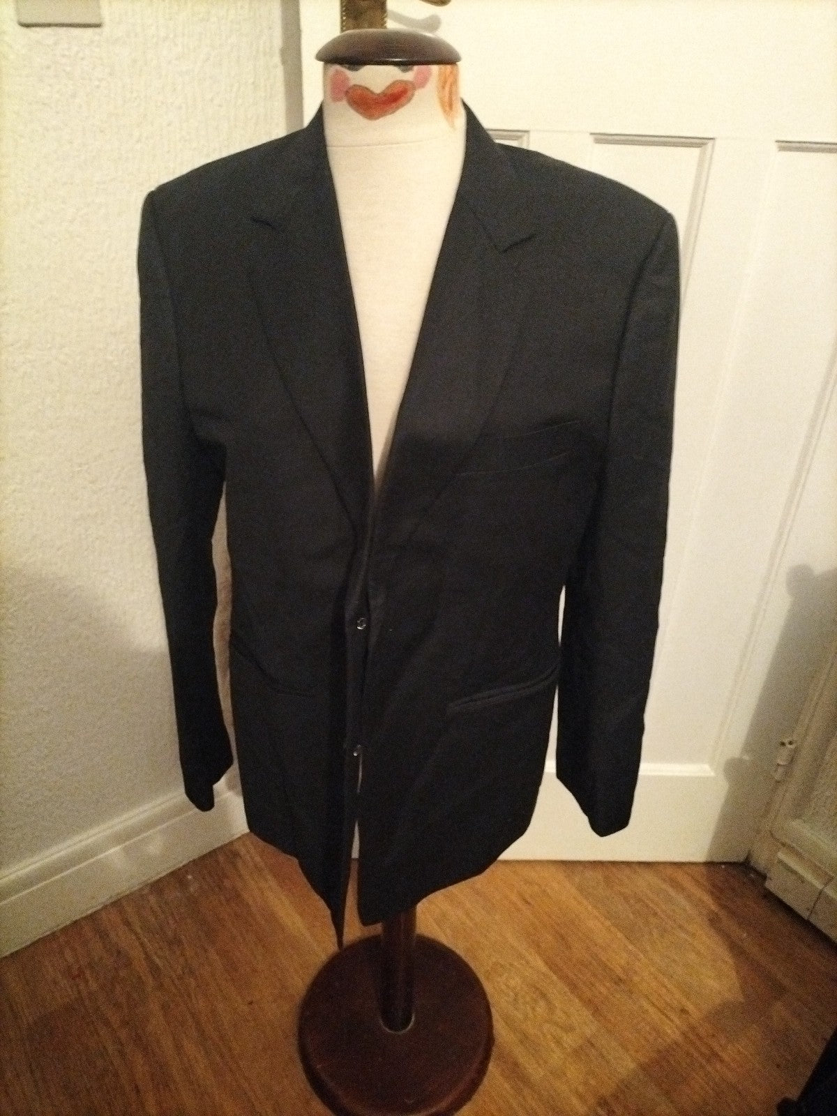Mens Samsurin Size XL Black Lined Padded Blazer