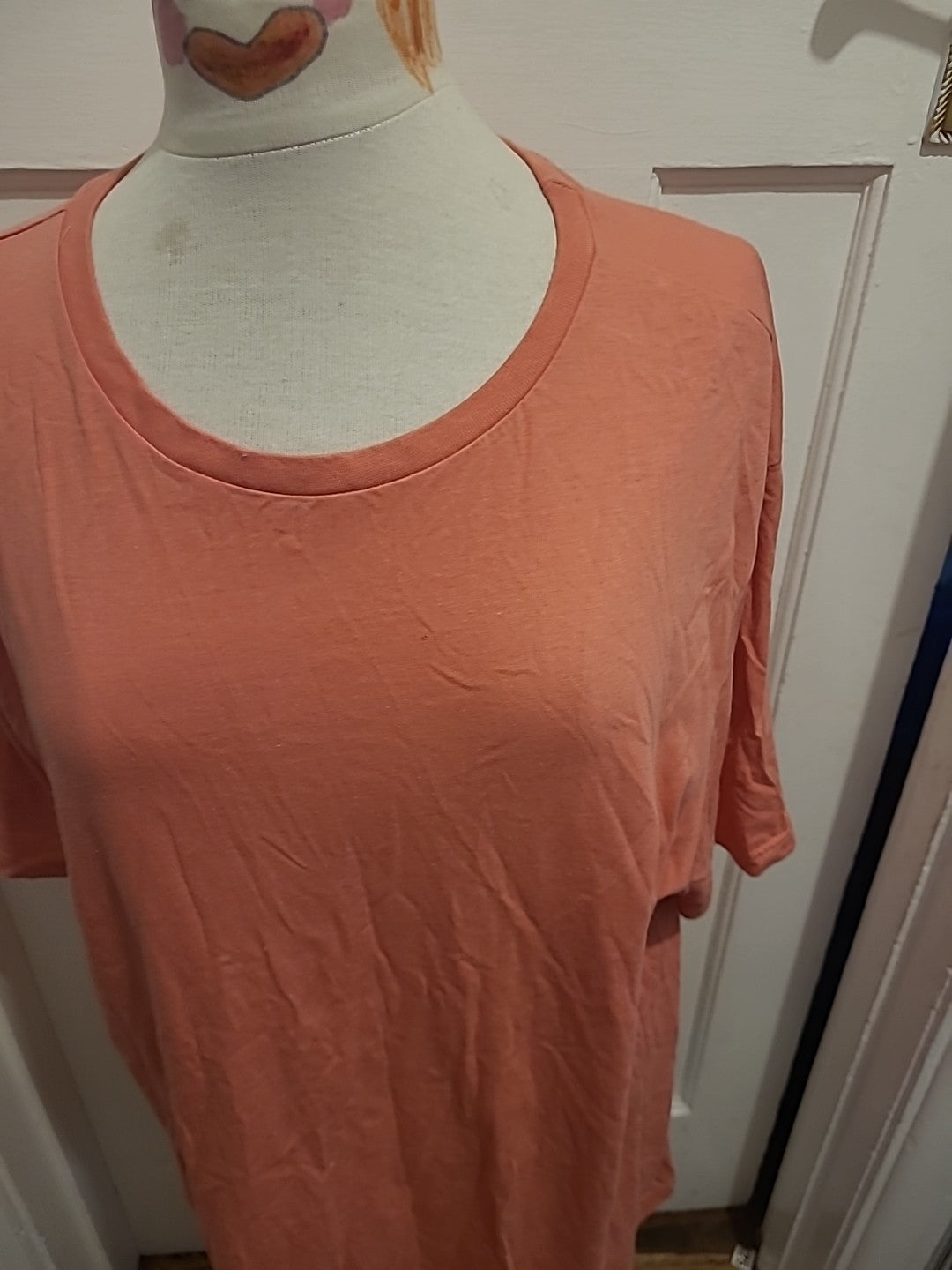 Mens George 2XL Samon Coloured Short Sleeve Top