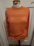 Ladies Next Size 10 Orange See Through Long Sleeved Tshirt