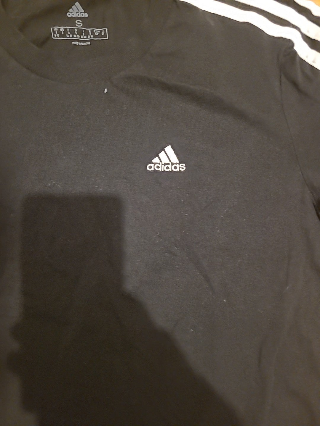 ladies size small uk 8/10 Adidas black t-shirt