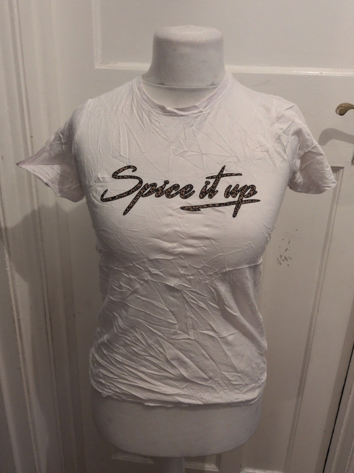 New Look 10 White Spice It Up Short Sleeve T-shirt