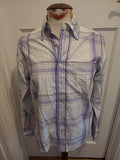 Mens Springfield Size Small Multicoloured Check Long Sleeved Shirt