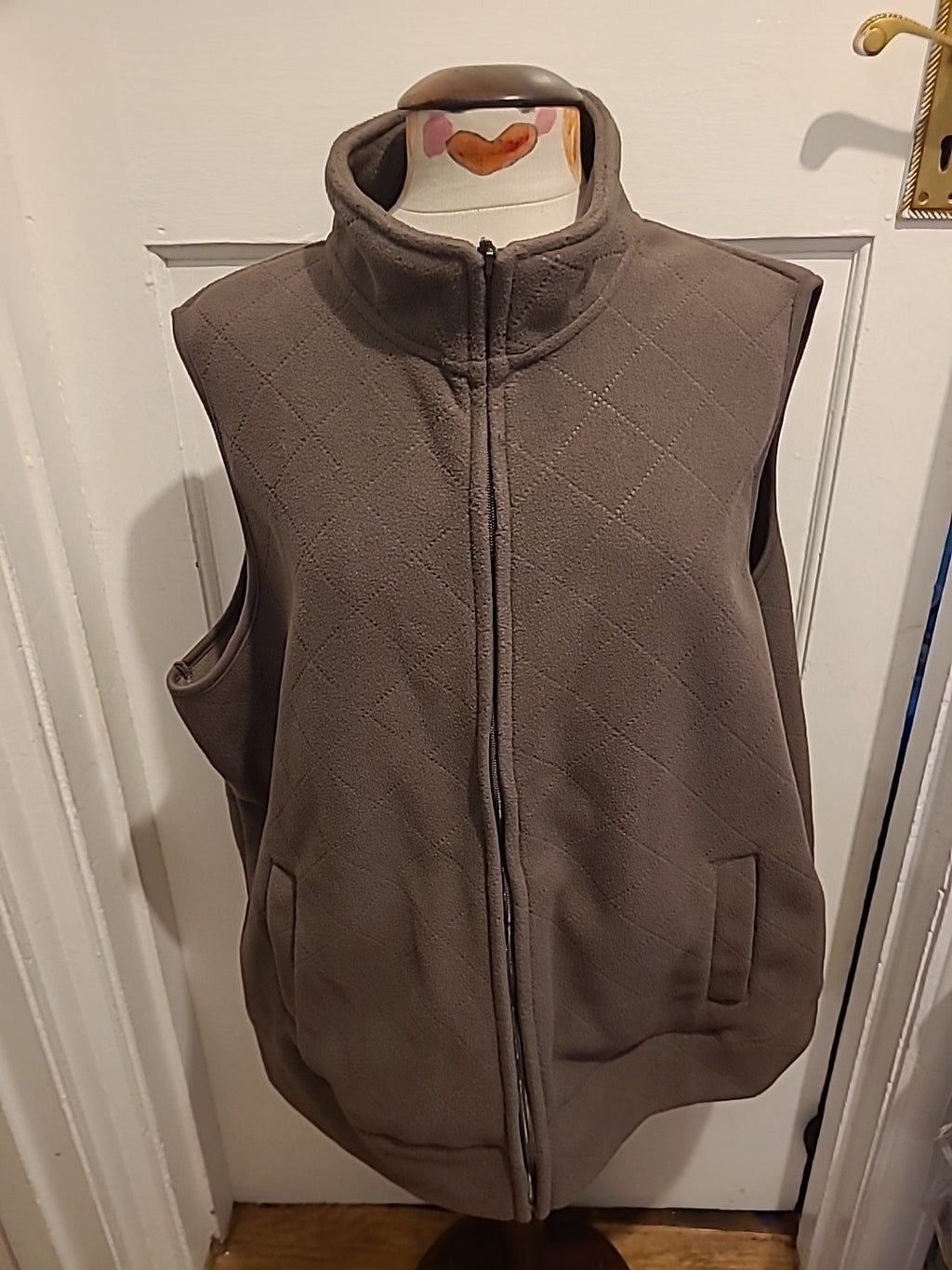 Ladies BM Casual Size XL Brown Sleeveless Jacket