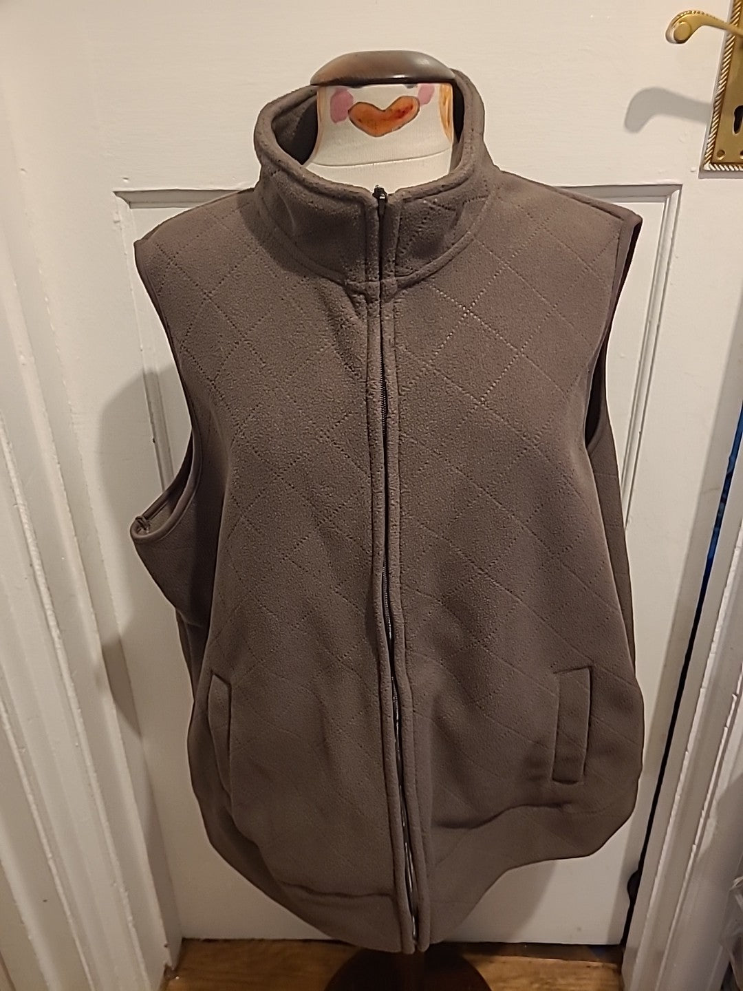 Ladies BM Casual Size XL Brown Sleeveless Jacket