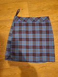 Ladies Primark Size 4 Purple/Blue Check Mini Skirt