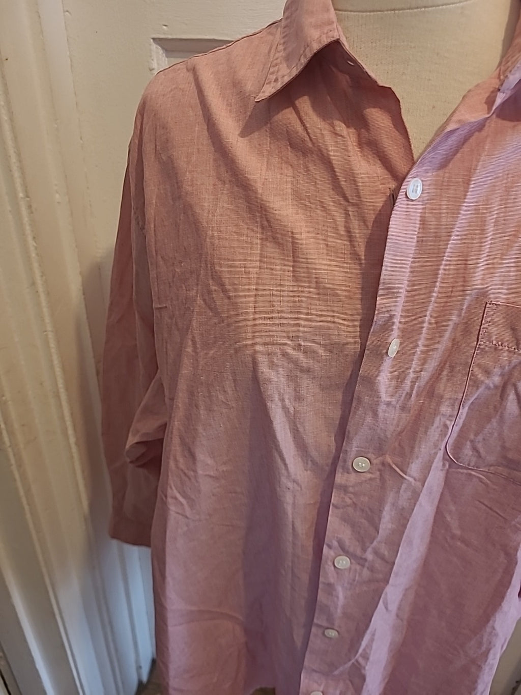 Ladies Maternity Size 16 Pink Short Sleeved Blouse