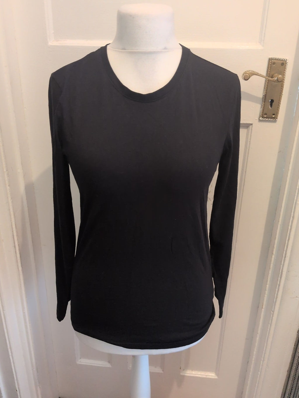 Tu Man Slim Fit Black Small Long Sleeve T-shirt