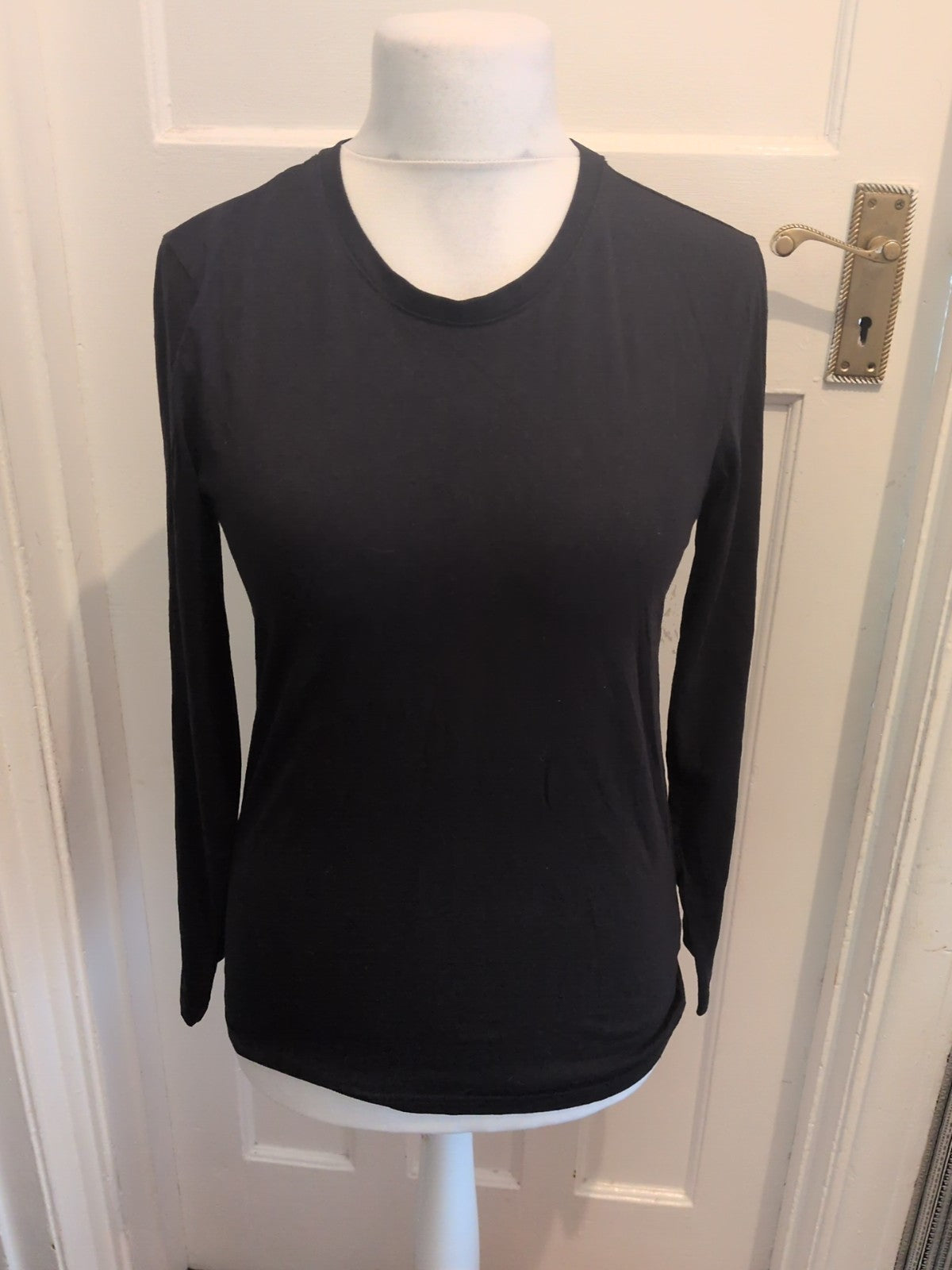 Tu Man Slim Fit Black Small Long Sleeve T-shirt