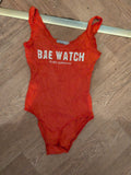 Ruby Diamond Small Orange Bae Watch Sleeveless Bodysuit