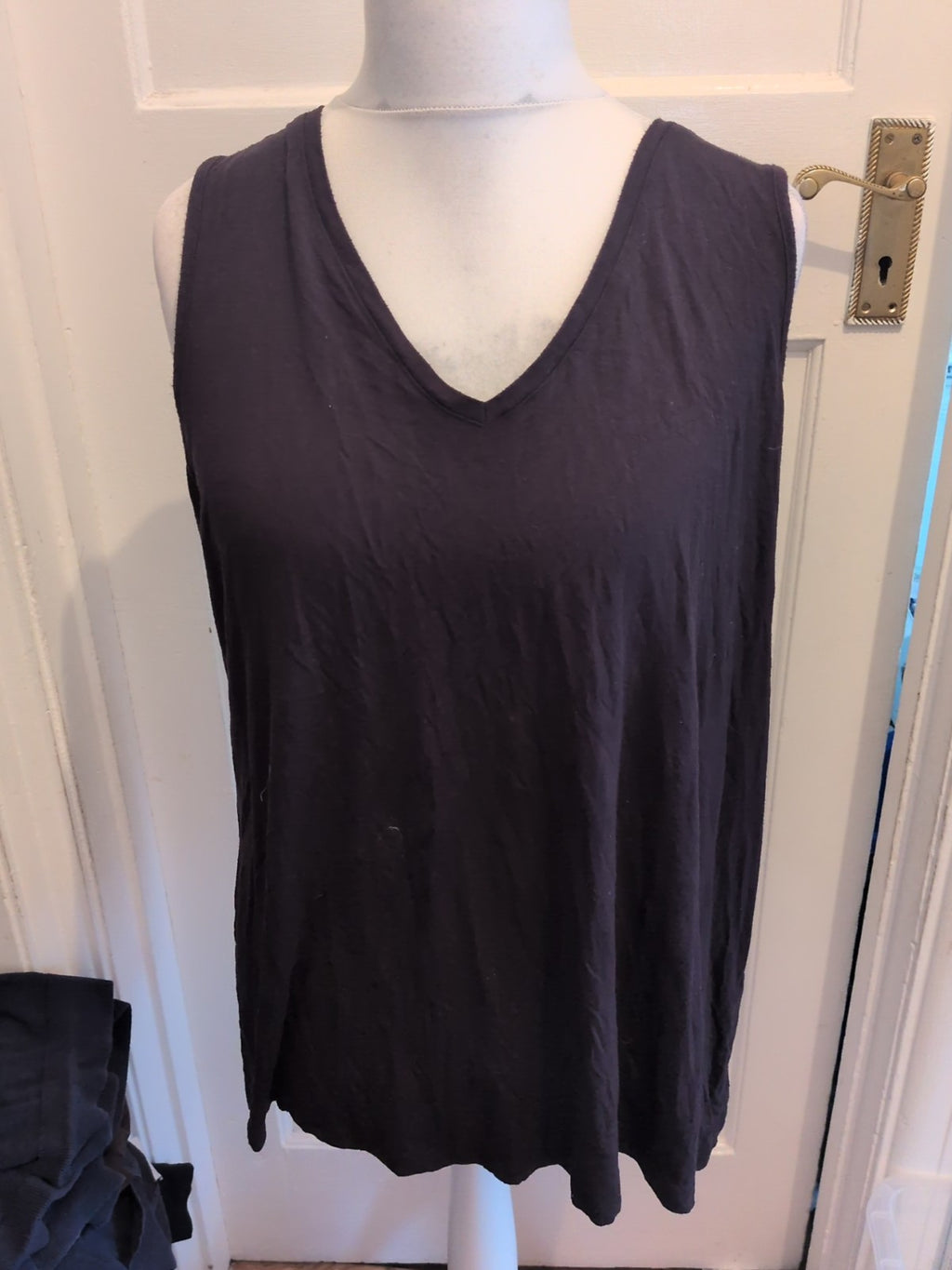 George 22 Black Sleeveless T-shirt