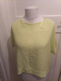 Ladies F&F Size 10 Lemon Short Sleeve Blouse