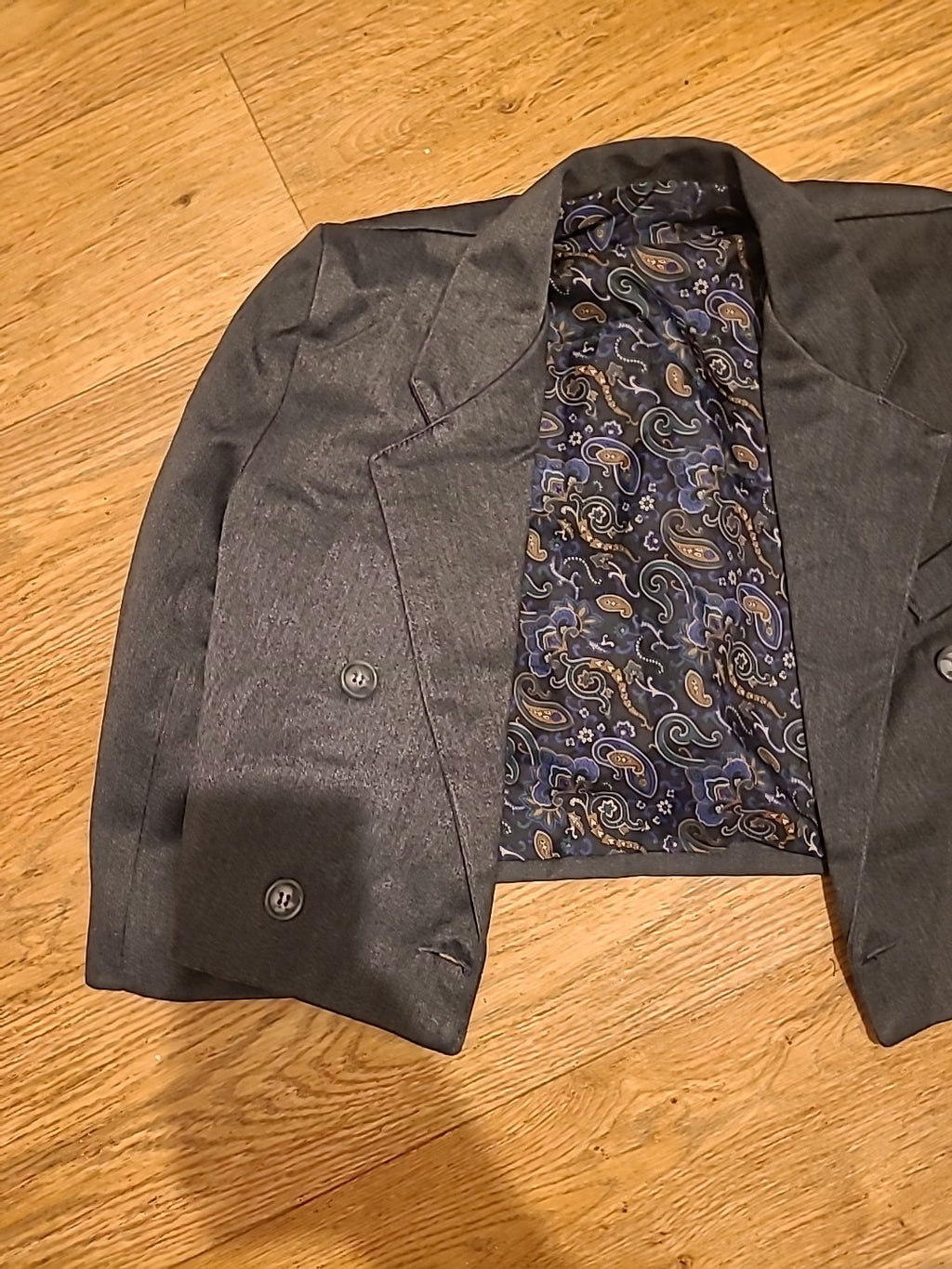 Boys Cocktail Size 7 Years Grey Long Sleeve Blazer
