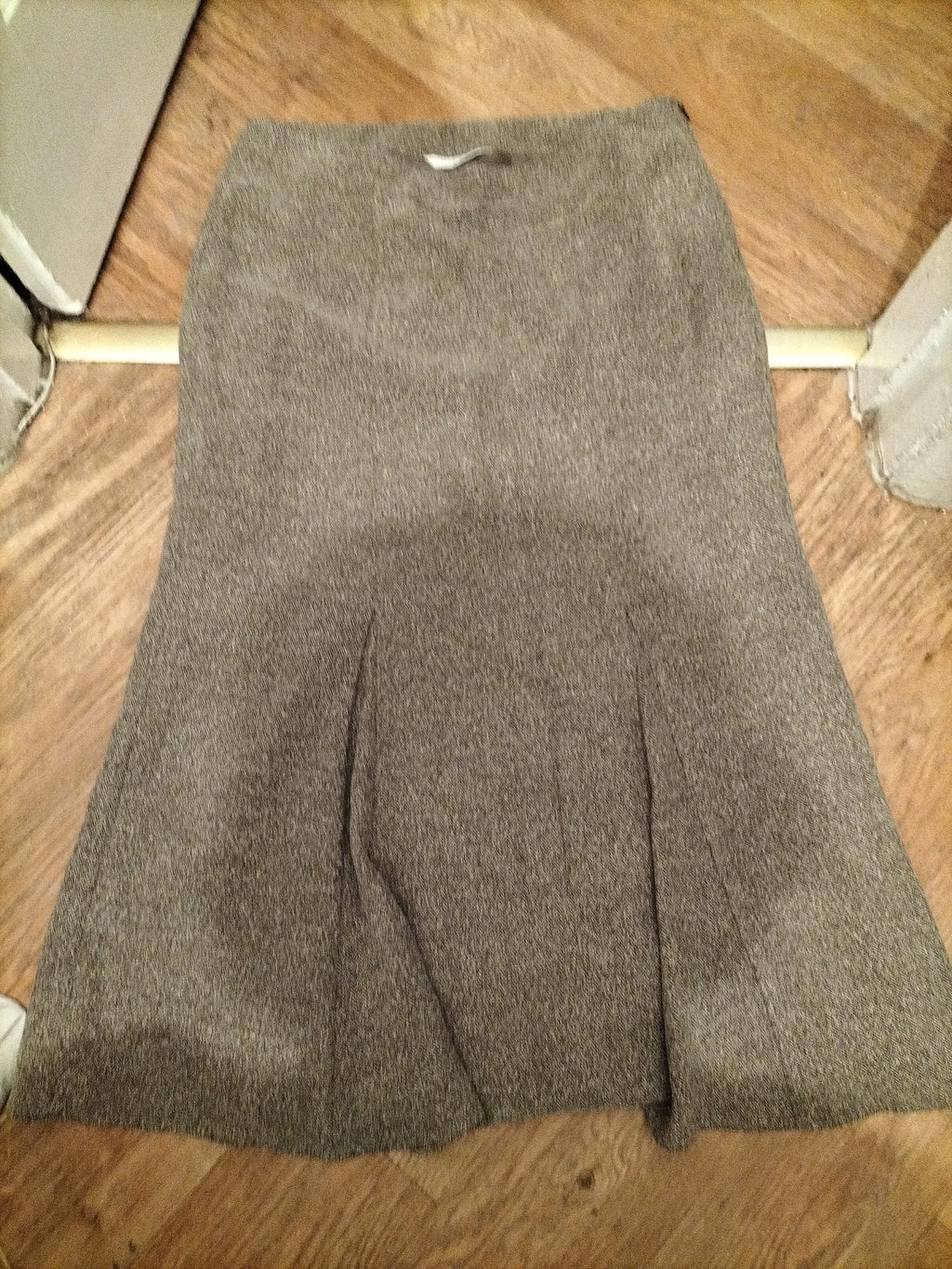 Ladies Amaranto Size 16 Beige Fleck Lined Long Length Skirt