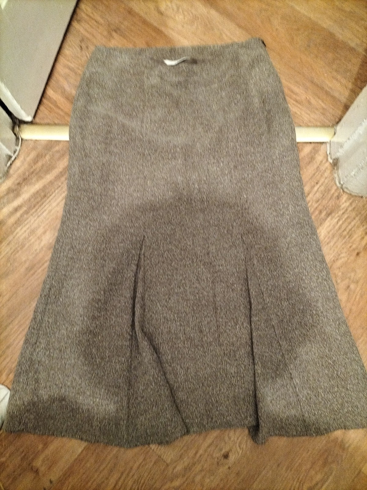 Ladies Amaranto Size 16 Beige Fleck Lined Long Length Skirt