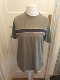 Mens James Pringle Size Medium Cotton Green And Navy Short Sleeve T-shirt