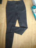Ladies Tu Size 16R Black High Waist Skinny Jeans Mark On Bottom Of Leg