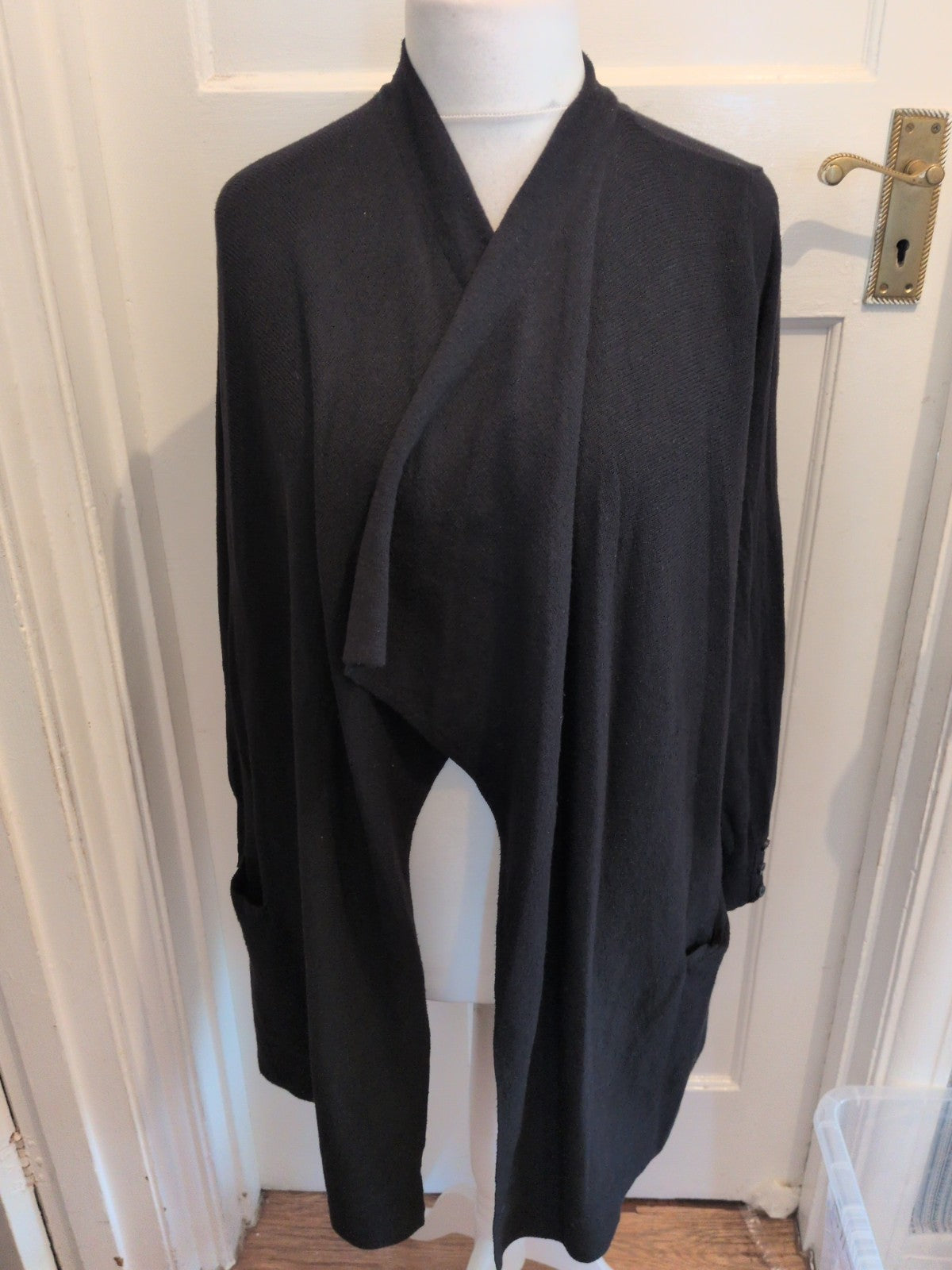 George 16 Black Open Blouse Cardigan