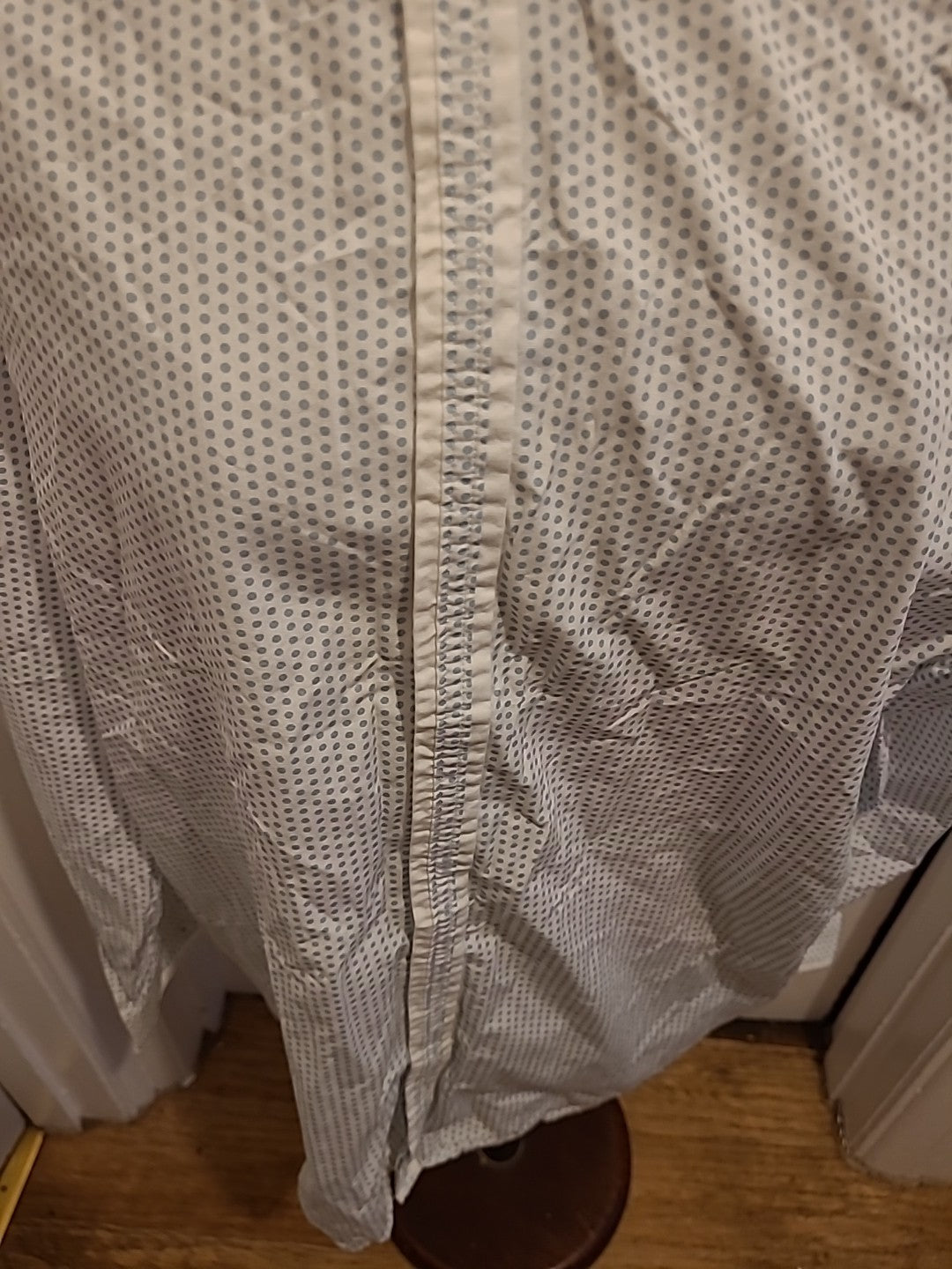 Mens Jeff Banks Size XL Blue/White Spotted Long Sleeved Shirt