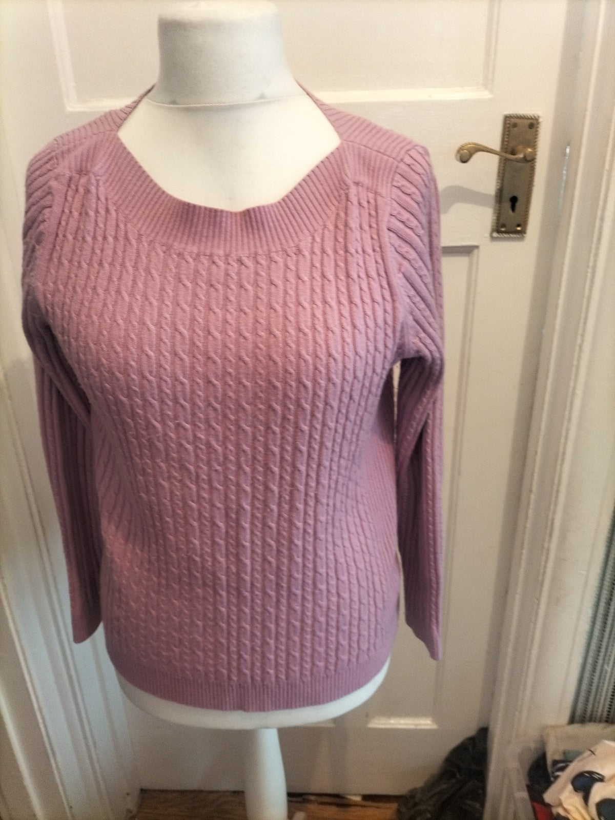 M&Co 14 Pink Ribbed Jumper Pullover