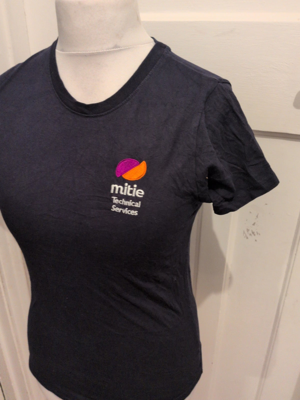 Mens Uneek Medium Navy Mitre Short Sleeve T-shirt