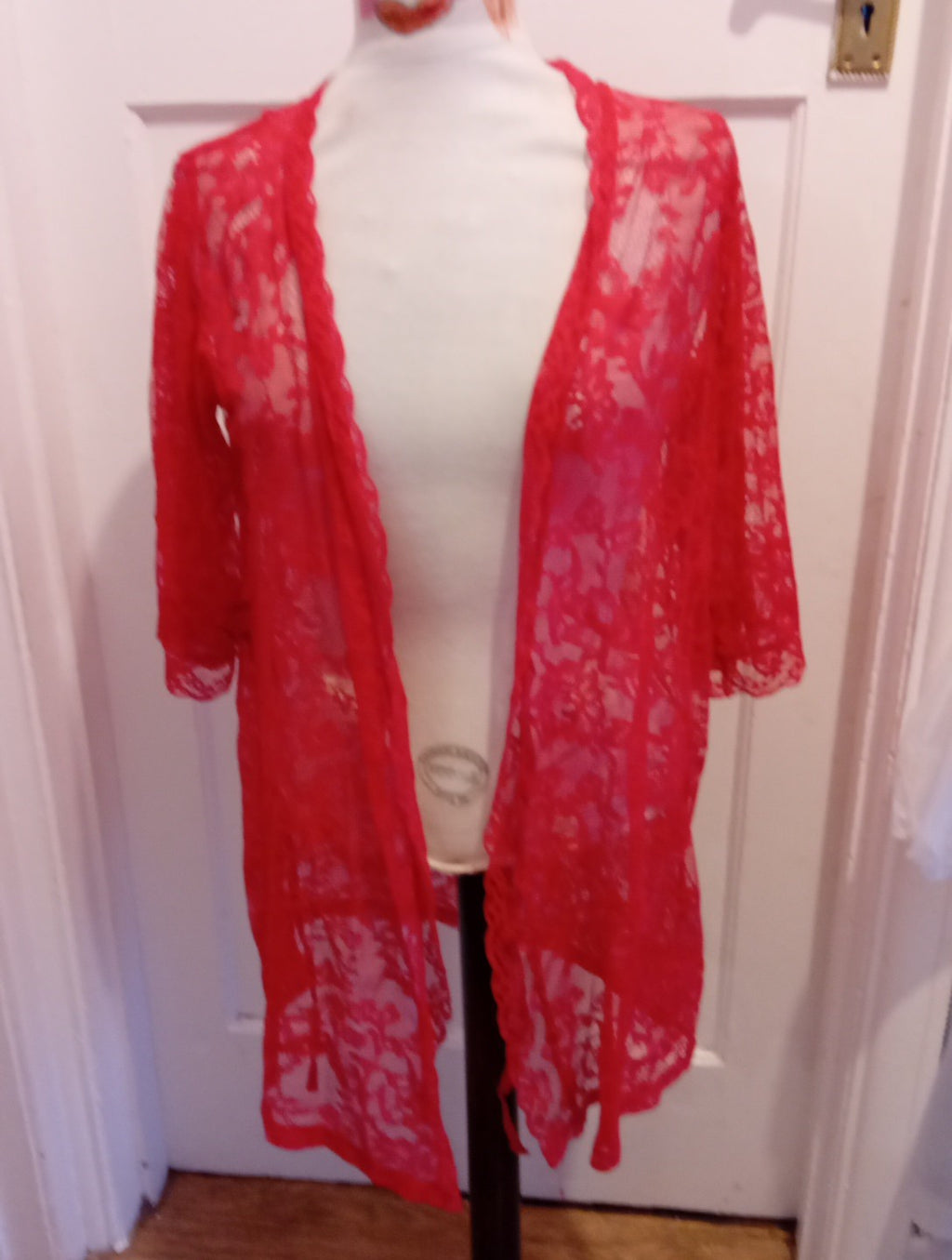 Ladies Love Honey One Size Red Lace Lingerie