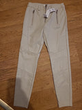 Brand New Ladies Topshop Size 6 Petite Cream Pleather Trousers RRP £39.99