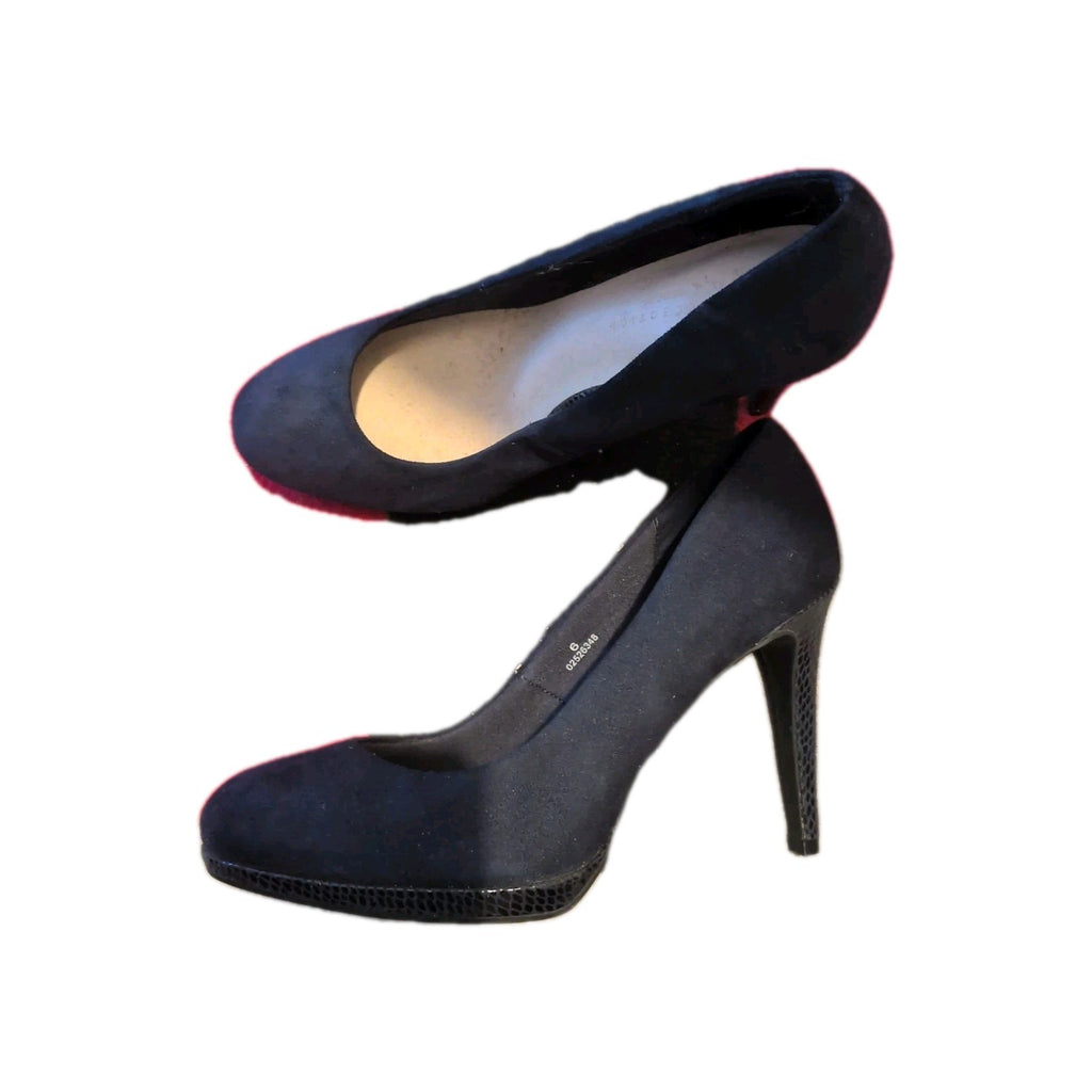 Marks And Spencer Size 6 Wider Fit Navy Heels