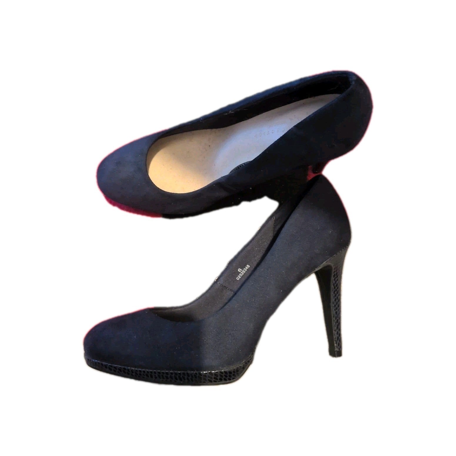 Marks And Spencer Size 6 Wider Fit Navy Heels