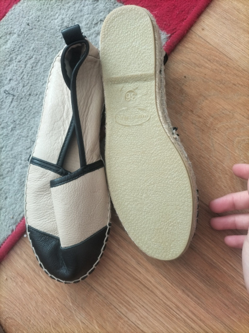 Office Girl Euro 36 Pale Pink And Black Casual Shoes