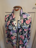 Ladies Tu Size 10 Multi Coloured Floral Long Sleeved Pyjama Top