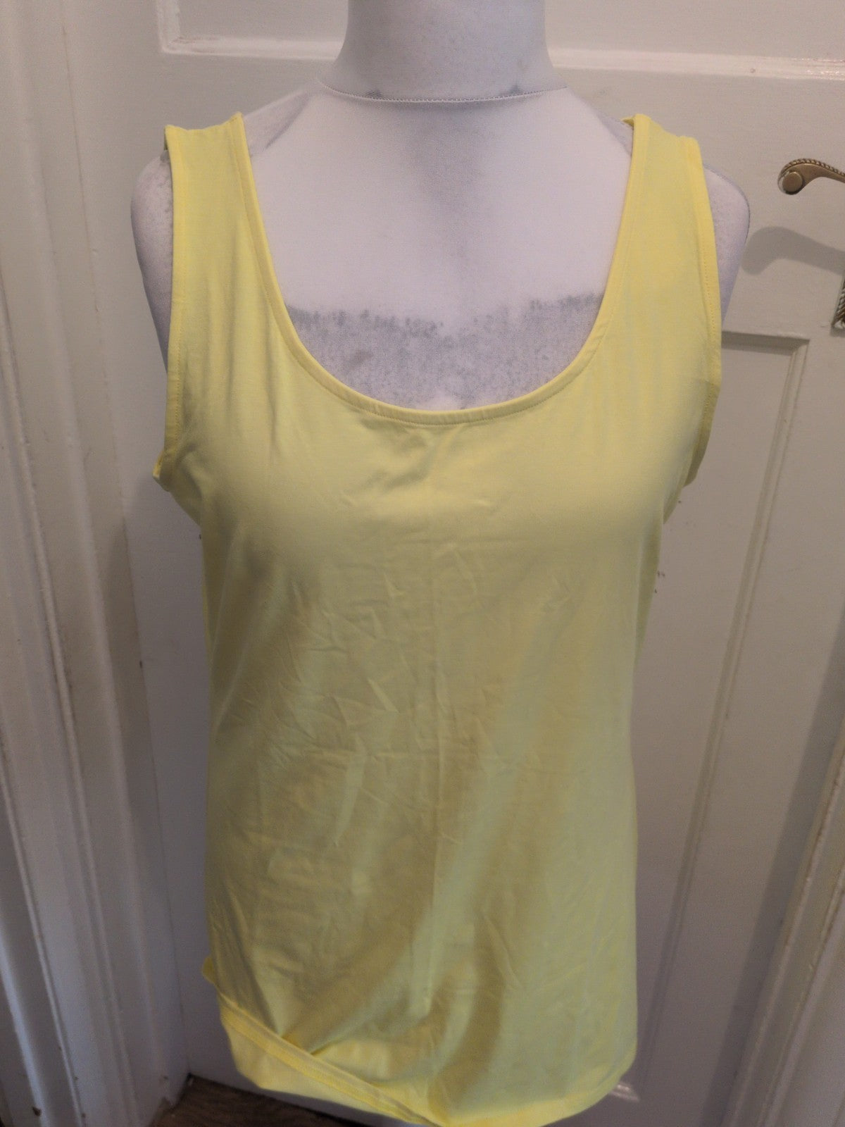 George 20 Yellow Sleeveless Tank Vest Top